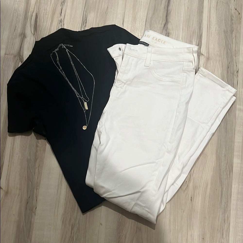 American Eagle Outfitters White Jeans